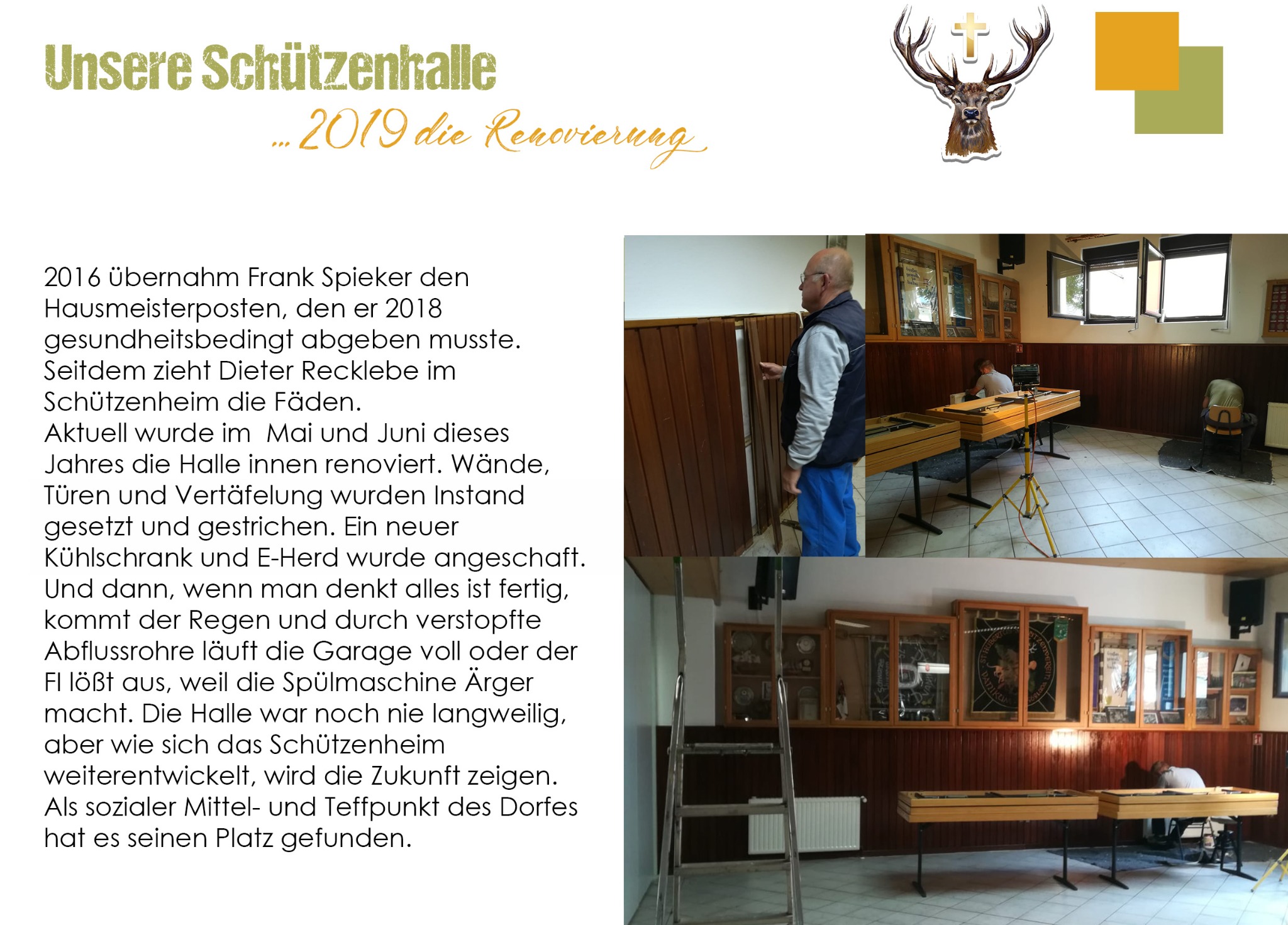 Originalseite 5 aus der Chronik der Schützenhalle